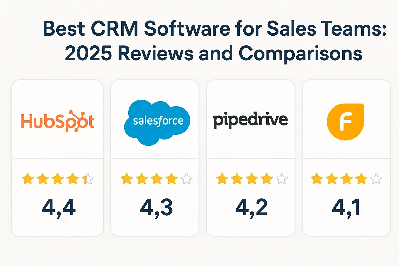 Best CRM Software for Sales Teams: 2025 Reviews and Comparisons Thumbnail
